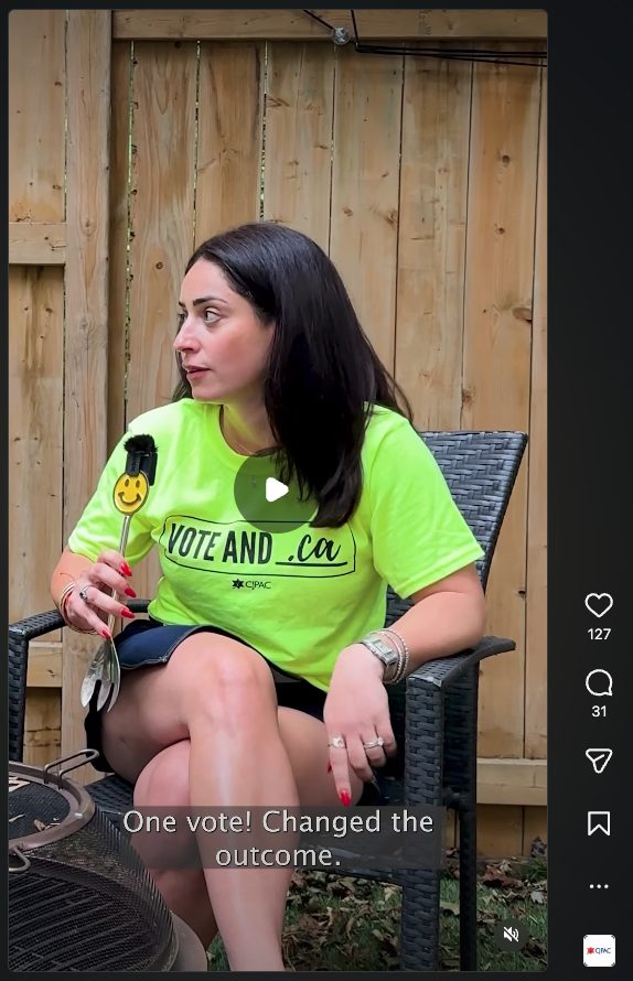 Instagram video from Vote And: One vote changed the outcome.